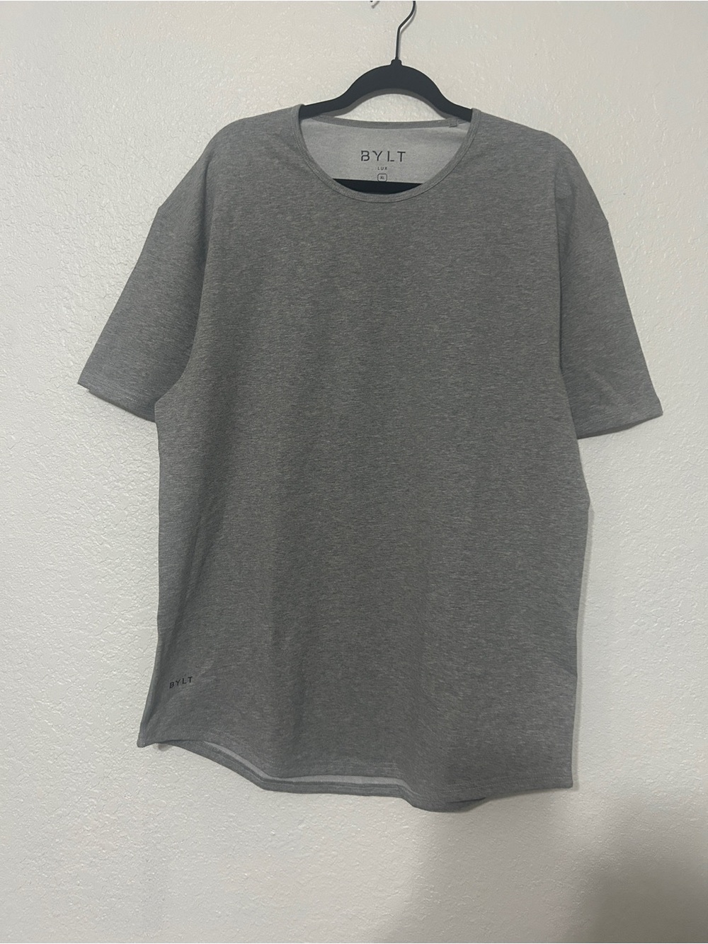 BYLT Basics Gray Short Sleeve Crewneck Tee - Picture 2 of 6